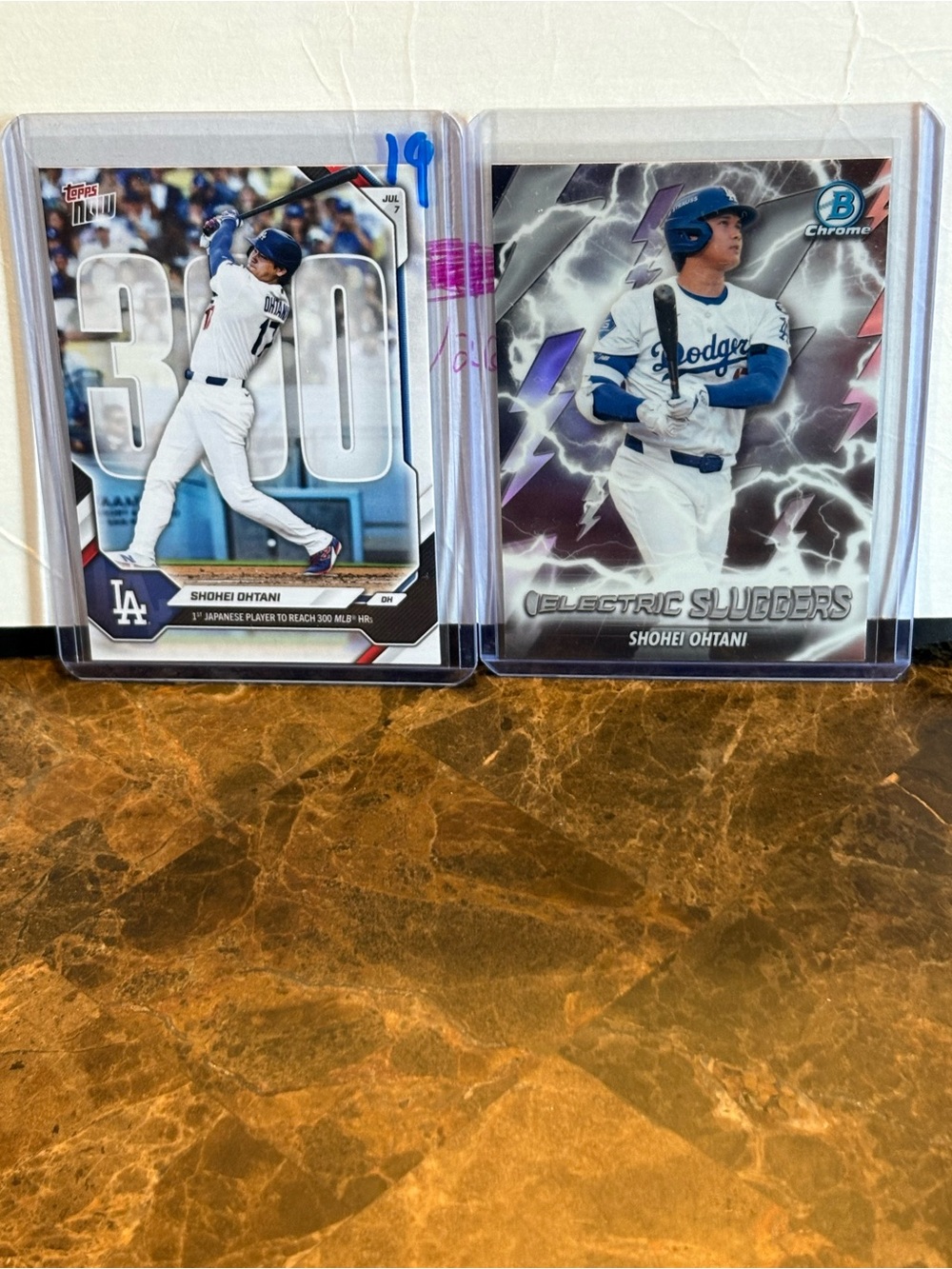 Shohei Ohtani Dodgers Baseball Card - White & Blue Design